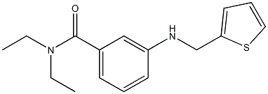 N,N-diethyl-3-[(thiophen-2-ylmethyl)amino]benzamide Struktur