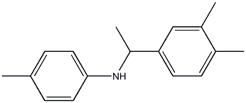 N-[1-(3,4-dimethylphenyl)ethyl]-4-methylaniline Struktur