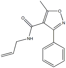 N-allyl-5-methyl-3-phenyl-4-isoxazolecarboxamide Struktur