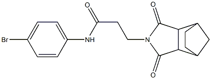 N-(4-bromophenyl)-3-(3,5-dioxo-4-azatricyclo[5.2.1.0~2,6~]dec-4-yl)propanamide Structure