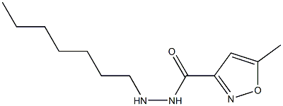 N'-Heptyl-5-methyl-3-isoxazolecarbohydrazide Structure