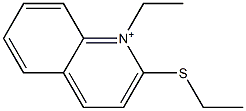 1-Ethyl-2-(ethylthio)quinolinium Struktur