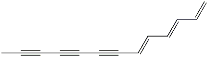 (3E,5E)-1,3,5-Tridecatriene-7,9,11-triyne Struktur