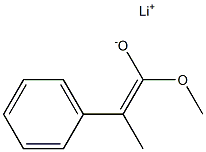 Lithium 2-phenyl-1-methoxy-1-propene-1-olate Struktur