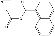 [Acetyloxy(1-naphthalenyl)methyl]cyanocopper(II) Struktur