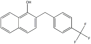 2-[4-(Trifluoromethyl)benzyl]-1-naphthol Structure