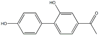 4-Acetyl-2,4'-biphenyldiol Struktur