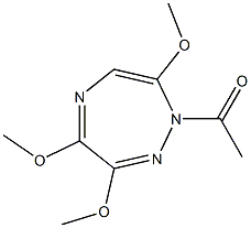 1-Acetyl-3,4,7-trimethoxy-1H-1,2,5-triazepine Struktur