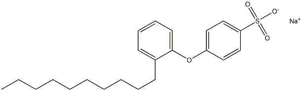 4-(2-Decylphenoxy)benzenesulfonic acid sodium salt Struktur