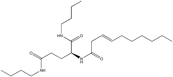 N2-(3-Decenoyl)-N1,N5-dibutylglutaminamide Structure
