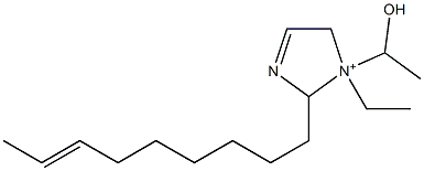 1-Ethyl-1-(1-hydroxyethyl)-2-(7-nonenyl)-3-imidazoline-1-ium Structure