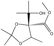 (4R-)-4-(1-Hydroxy-1-methylethyl)-2,2,5-trimethyl-1,3-dioxolane-4-carboxylic Acid Methyl Ester Struktur