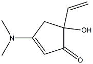 3-dimethylamino-5-hydroxy-5-vinyl-2-cyclopenten-1-one Structure