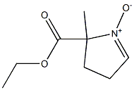 5-ethoxycarbonyl-5-methyl-1-pyrroline N-oxide Struktur