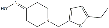 1-[(5-ethylthien-2-yl)methyl]piperidin-4-one oxime Structure