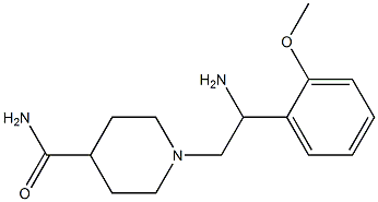 1-[2-amino-2-(2-methoxyphenyl)ethyl]piperidine-4-carboxamide Struktur