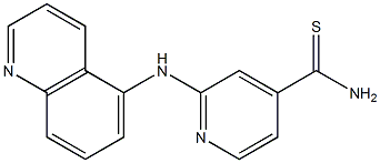 2-(quinolin-5-ylamino)pyridine-4-carbothioamide Struktur