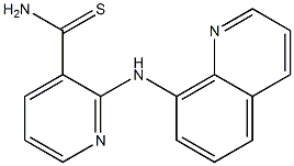 2-(quinolin-8-ylamino)pyridine-3-carbothioamide Struktur