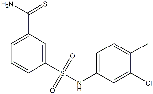 3-[(3-chloro-4-methylphenyl)sulfamoyl]benzene-1-carbothioamide