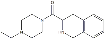 3-[(4-ethylpiperazin-1-yl)carbonyl]-1,2,3,4-tetrahydroisoquinoline Struktur