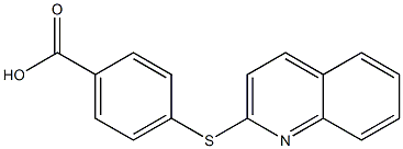 4-(quinolin-2-ylsulfanyl)benzoic acid Struktur