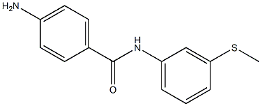 4-amino-N-[3-(methylsulfanyl)phenyl]benzamide Structure