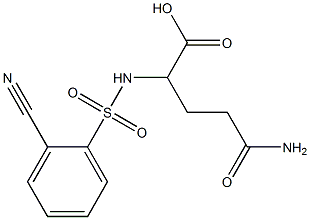 4-carbamoyl-2-[(2-cyanobenzene)sulfonamido]butanoic acid