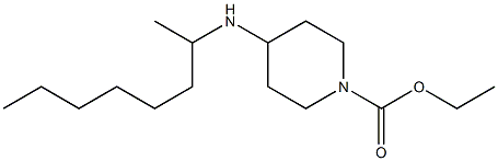 ethyl 4-(octan-2-ylamino)piperidine-1-carboxylate Struktur