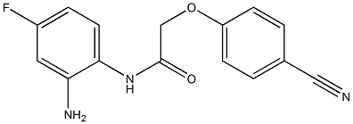 N-(2-amino-4-fluorophenyl)-2-(4-cyanophenoxy)acetamide Struktur