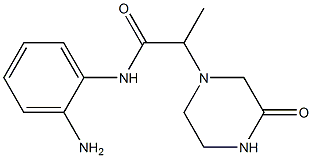N-(2-aminophenyl)-2-(3-oxopiperazin-1-yl)propanamide Struktur