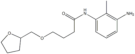 N-(3-amino-2-methylphenyl)-4-(oxolan-2-ylmethoxy)butanamide Struktur
