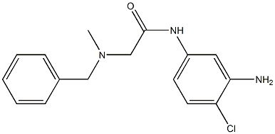 N-(3-amino-4-chlorophenyl)-2-[benzyl(methyl)amino]acetamide Structure