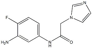 N-(3-amino-4-fluorophenyl)-2-(1H-imidazol-1-yl)acetamide Struktur