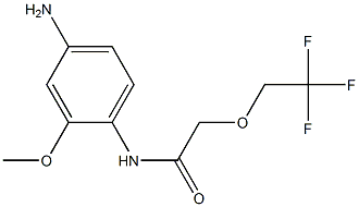 N-(4-amino-2-methoxyphenyl)-2-(2,2,2-trifluoroethoxy)acetamide Struktur