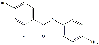 N-(4-amino-2-methylphenyl)-4-bromo-2-fluorobenzamide Struktur