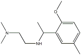 N'-[1-(2-methoxy-5-methylphenyl)ethyl]-N,N-dimethylethane-1,2-diamine Structure
