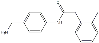 N-[4-(aminomethyl)phenyl]-2-(2-methylphenyl)acetamide Struktur