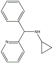 N-[phenyl(pyridin-2-yl)methyl]cyclopropanamine Struktur