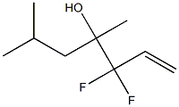 3,3-Difluoro-4,6-dimethyl-1-hepten-4-ol Structure