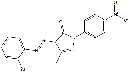 4-[(2-Chlorophenyl)azo]-1-(4-nitrophenyl)-3-methyl-5(4H)-pyrazolone
