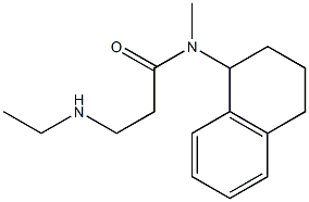 3-(Ethylamino)-N-methyl-N-(1,2,3,4-tetrahydronaphthalen-1-yl)propionamide Struktur