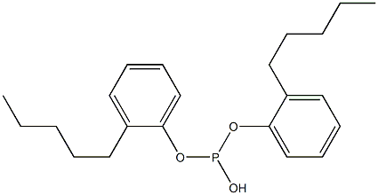 Phosphorous acid di(2-pentylphenyl) ester Structure