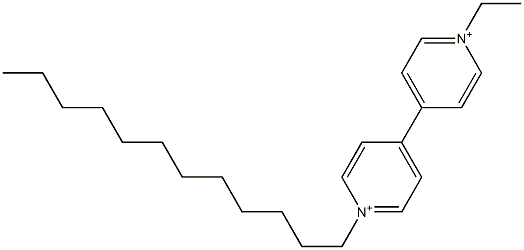 1-Ethyl-1'-dodecyl-4,4'-bipyridinium Struktur