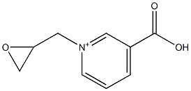 3-Carboxy-1-(2,3-epoxypropan-1-yl)pyridinium Struktur