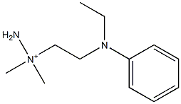 1-[2-[(Ethyl)phenylamino]ethyl]-1,1-dimethylhydrazinium Struktur
