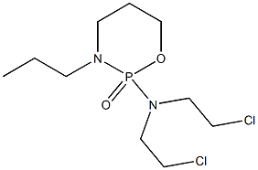Tetrahydro-2-[bis(2-chloroethyl)amino]-3-propyl-2H-1,3,2-oxazaphosphorine 2-oxide Struktur