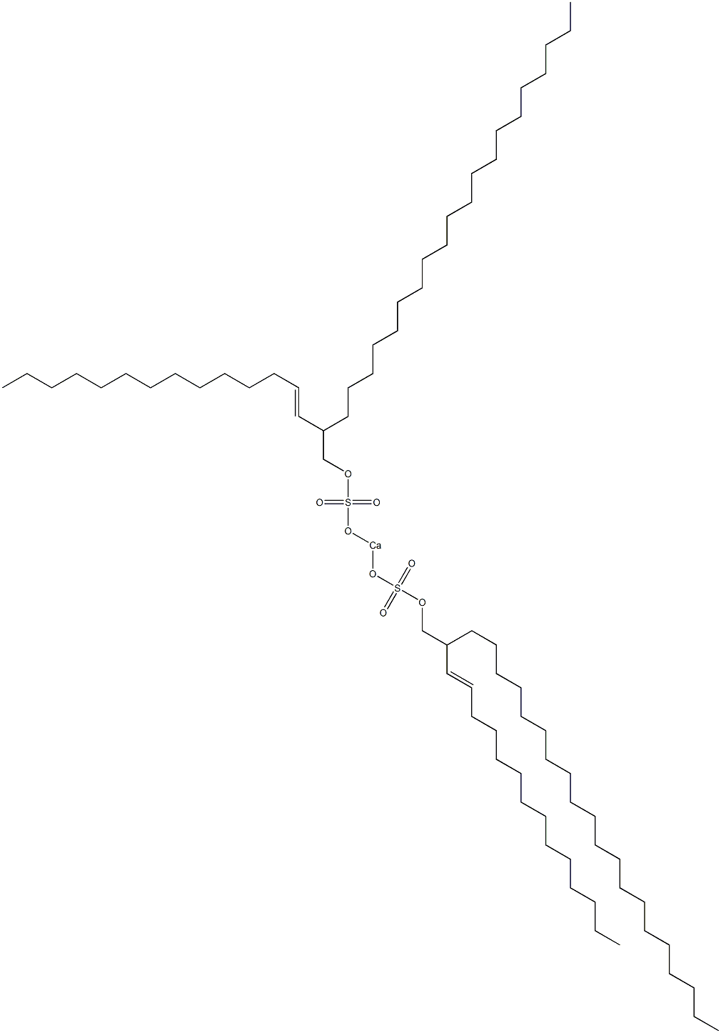 Bis[2-(1-tetradecenyl)docosyloxysulfonyloxy]calcium Structure