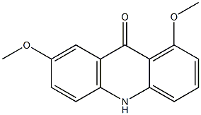 1,7-ジメトキシアクリジン-9(10H)-オン 化学構造式