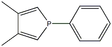 3,4-Dimethyl-1-phenyl-1H-phosphole Struktur