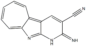 1,2-Dihydro-2-iminocyclohepta[4,5]pyrrolo[2,3-b]pyridine-3-carbonitrile Structure